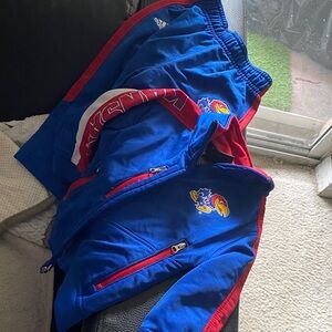 adidas Kids Blue and Red Joggers